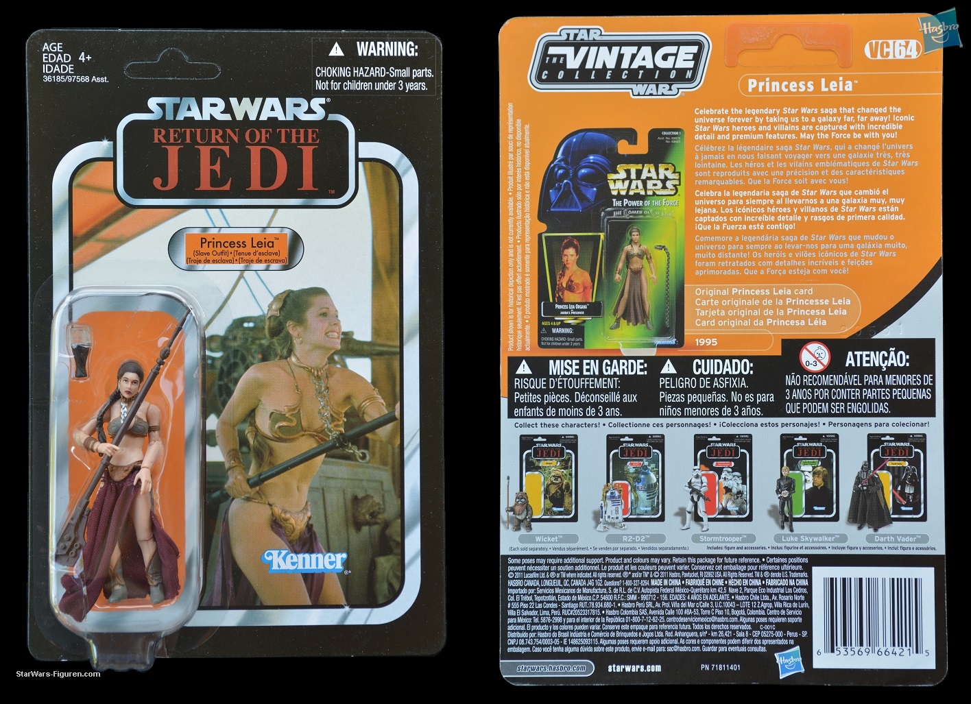 VC64 Canadian Card Return Princess Leia (Slave Outfit)